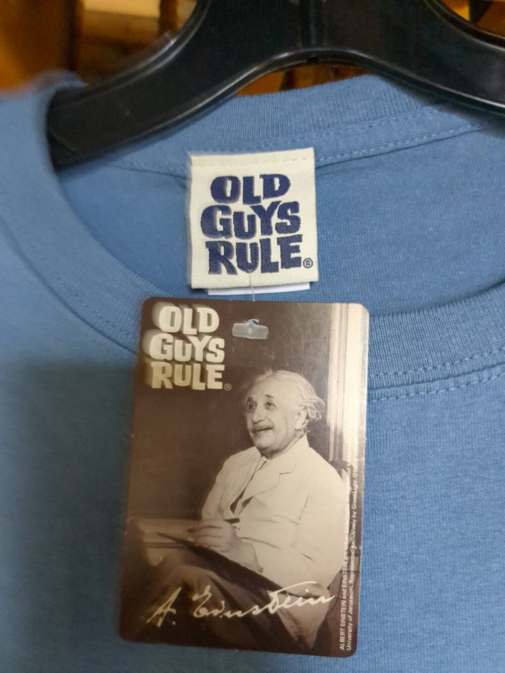 Vintage Old Guys Rule Einstein Short sleeve Tee Shirt - Picture 2 of 11